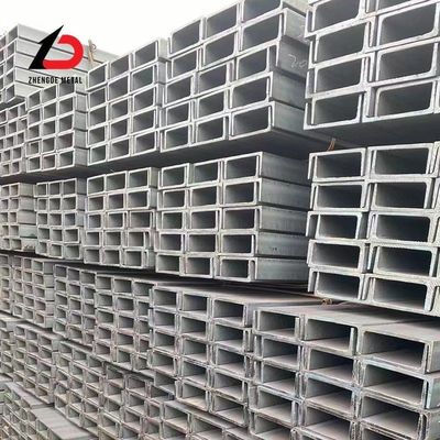 İnşaat Destesi için Perforated U C Kanal Çelik Sıcak Yuvarlanma Noktası U şeklindeki Destek Kanalı