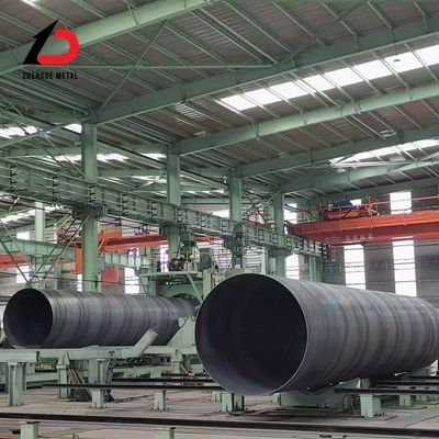 Büyük çaplı spiral kaynaklı çelik boru çapı 500mm-2000mm Karbon çelik kaynak boru