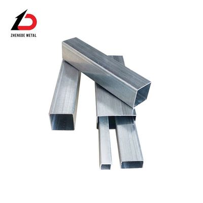 ASTM A53 Tüp Çürük Bölüm Dikdörtgen Kare Gi Tüp Çinko Kaplı Q195 Q235 Q345 Sıcak Daldırılmış Galvanizli Çelik Tüp