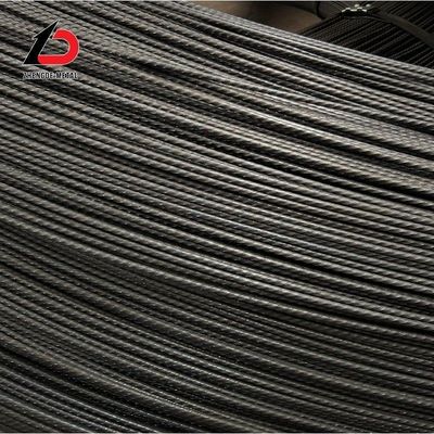 Ön gerilmiş Beton Tel 3.8mm 4mm 4.8mm 5.0mm 6mm 7mm Spiral Dibli Yüksek Karbon Gerginliği PC Çelik Tel